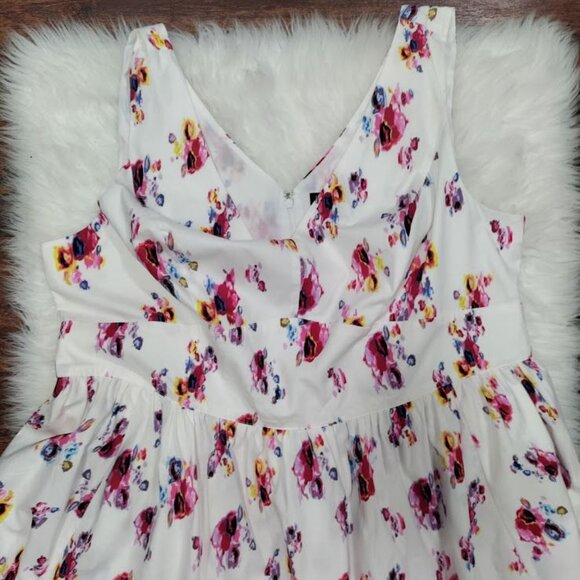 Prabal Gurung Whimsy Garden Party Weddinguest Floral Print Sleeveless Dress 18W - Picture 5 of 9